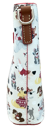 New Disney Parks Dooney & Bourke Santa Tails Christmas Dogs Crossbody Bag - C - Picture 3 of 6