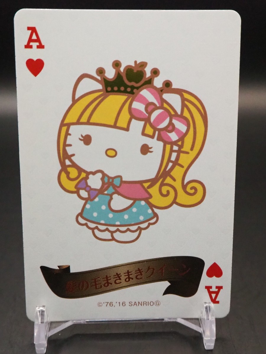 Hello Kitty Ace Heart Sanrio Queen Card Playing cards Japan D339
