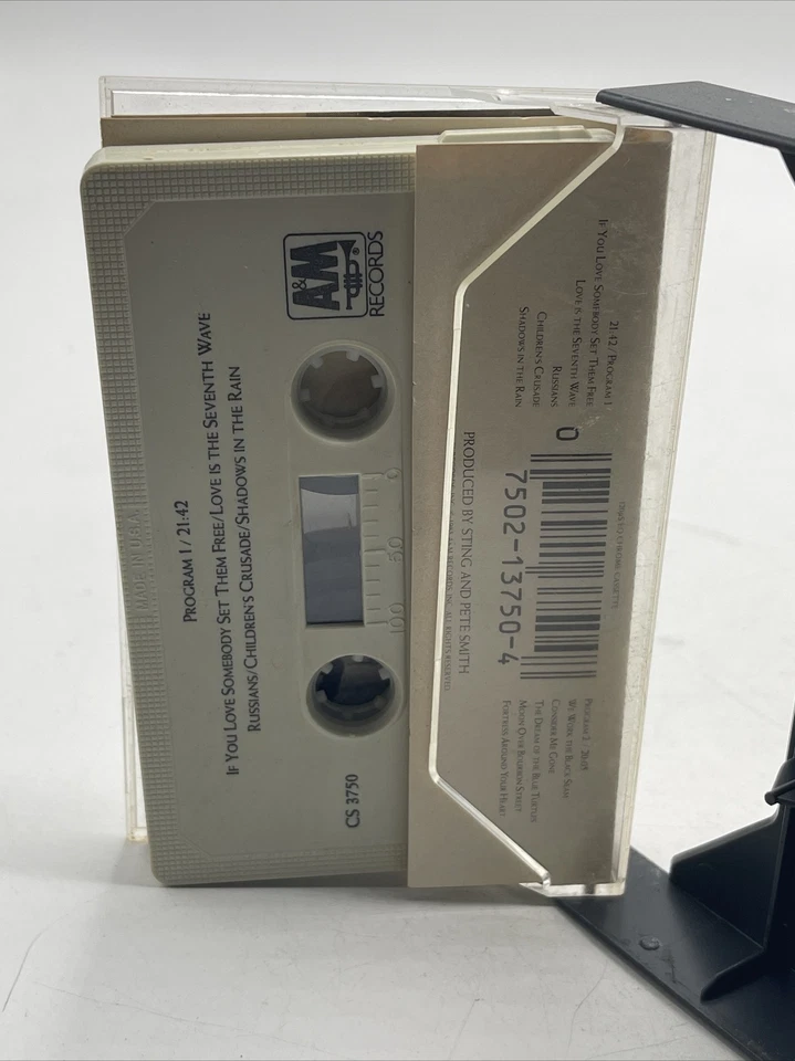 STING The Dream Of The Blue Turtles Cassette Tape 1985 A&M Records Foto 4 de 4