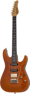 Schecter California Classic Solidbody Electric Guitar - Trans Amber
