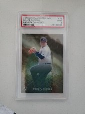 2013 BRUCE RONDON BOWMAN STERLING CANARY DIAMOND 1/3 #22 PSA 9 MINT Rookie Card