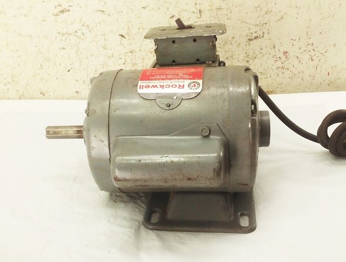 Delta Rockwell 62-213 motor 1/2 hp 3450rpm 5/8" shaft 115 V w/ Reversing switch - Picture 4 of 12