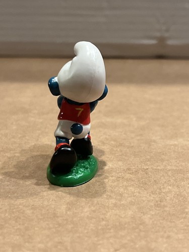 Puffi #20150 Calcio Puffo Figura PVC Giocattolo 1980 Peyo Schleich - Foto 2 di 5