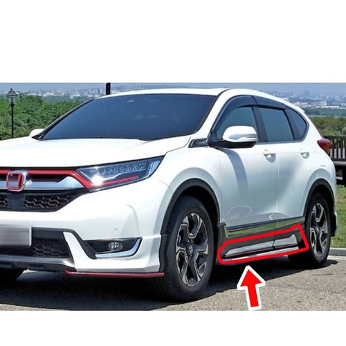 Shiny Black For Honda CR-V CRV 5th 5.5th Side Skirt Body Kit 4PCS 2017-2021 - Picture 3 of 4