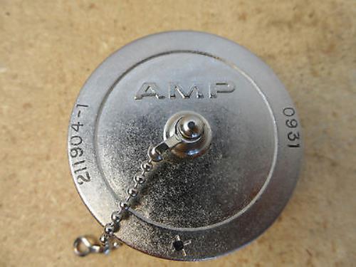 Amp 208473-1 Circular Connector W/Cap 211904-1 New - Picture 4 of 8