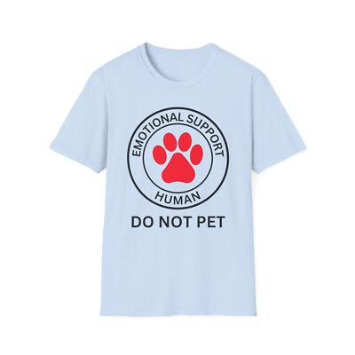 Emotional Support Human T-Shirt, Funny ESA Shirt, Unisex Tee, Therapy Dog Owner,