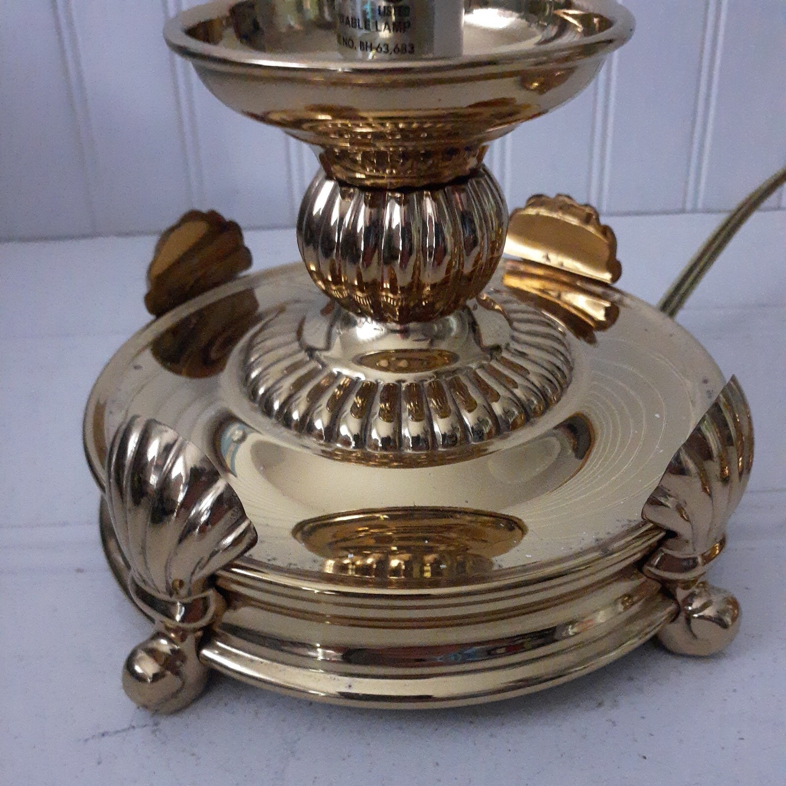 Hurricane Lamps Brass & Crackled Glass Small Base Candelabra Bulbs 12.5 in. Tall eBay