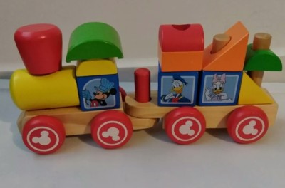 mickey mouse block train
