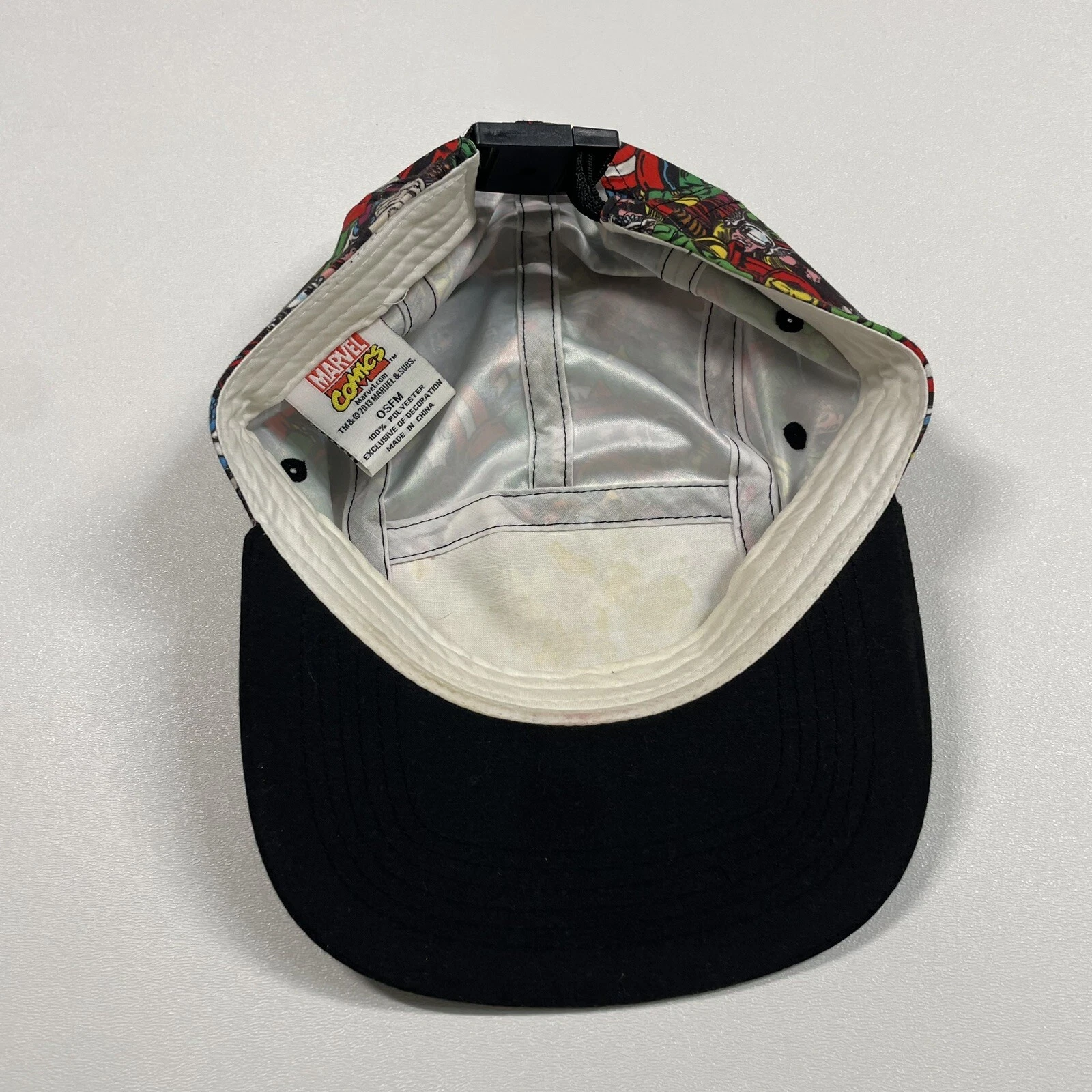 Marvel Comics Hat Cap Men Multicolor Strapback Iron Man Captain America Thor AOP