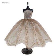 Khaki Waves Ballet Tutu Dress For 11.5in. Girl Doll Outfits Accessories Clothes