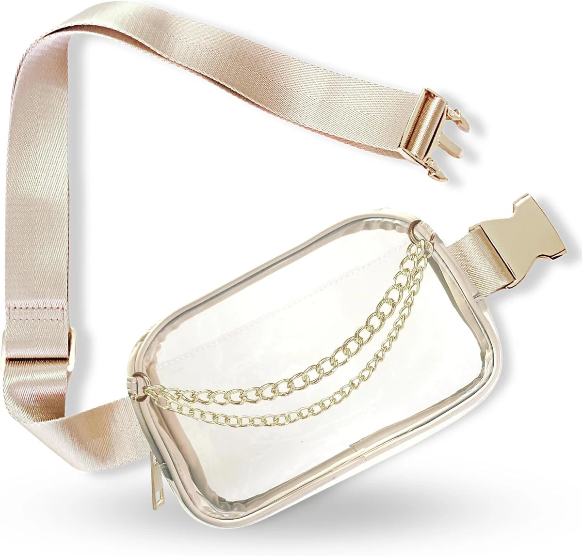 Clear top belt bags