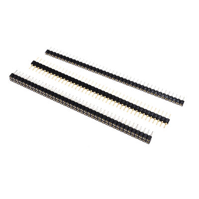 Pin Header Socket gold 40Pin 2.54mm Straight Single/Double Round Male/Female DE