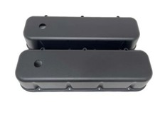 Chevy 396 454 502 Tall Smooth Aluminum Valve Covers W Hole Black E41105bk