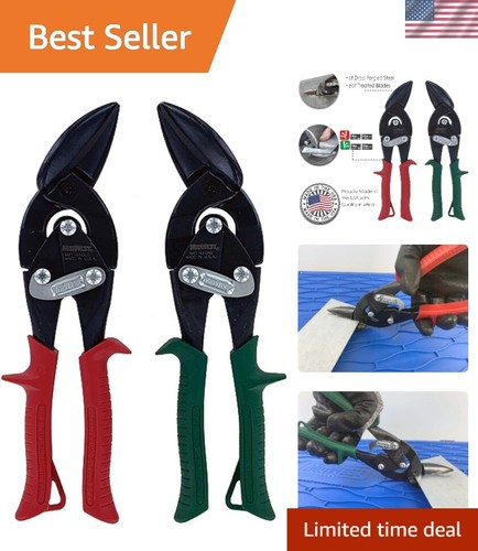 MIDWEST Blackout Series Aviation Snip - Left and Right Cut Offset Tinner Shea...