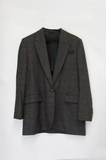 NWT 5495 Brunello Cucinelli Women Glen-Check Print Blazer Jacket W/Beading W242