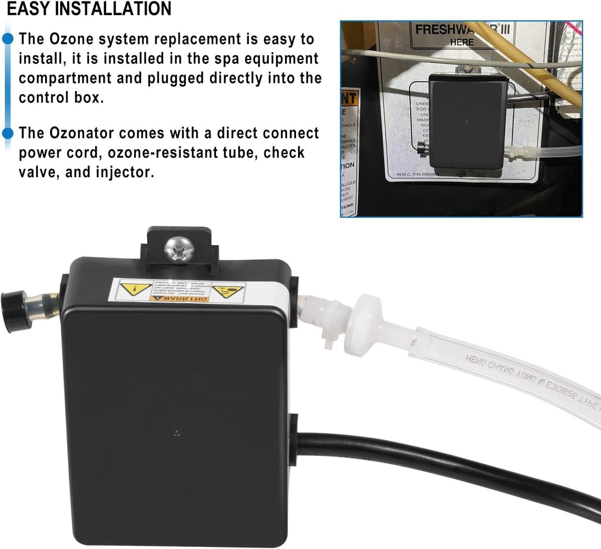 72602 Complete Ozonator Ozone Generator for Watkins Freshwater III