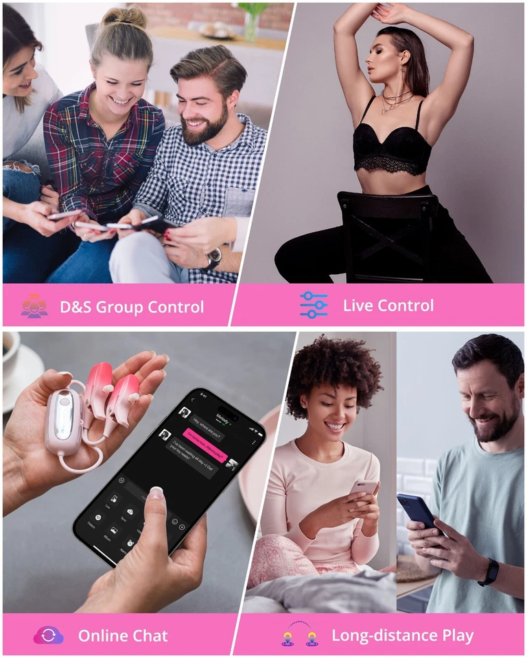 LOVENSE Gemini Vibrating Nipple Clamps Bluetooth Adjustable Nipple Stimulator - Image 3 of 4