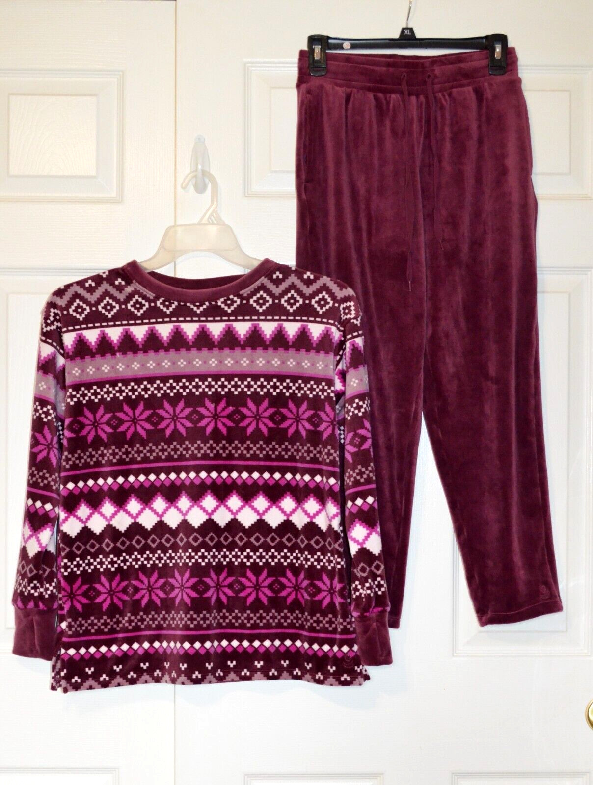 Duddl Duds 2 Pc Women's Plush Pajama Set Size PXS… - image 2