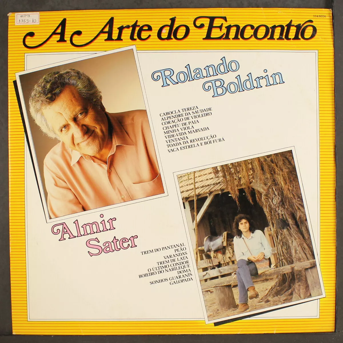 ROLANDO BOLDRIN, ALMIR SATER: a arte do encontro RGE 12 LP 33 RPM