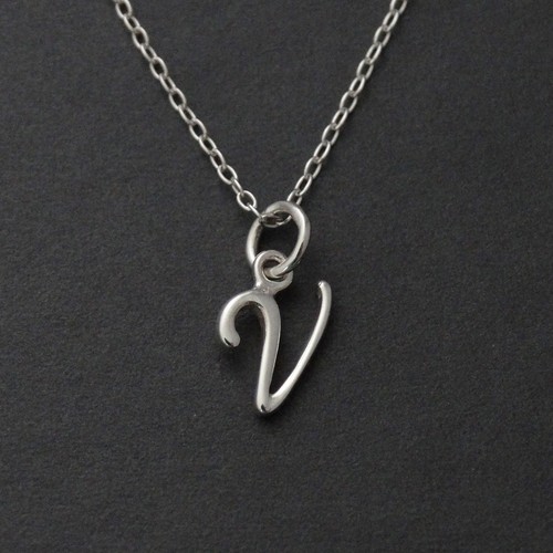 V Necklace - 925 Sterling Silver 