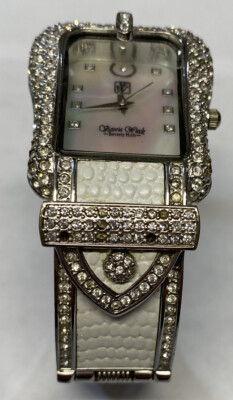 New Victoria Wieck Beverly Hills Art Deco Crystals Vintage *Watch Victoria Wieck Beverly Hills Crystal Watch with (3) Bands Set main image 3