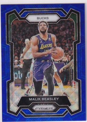 Panini NBA Prizm 2023-24 No. 237 Malik Beasley Blue Wave Prizm