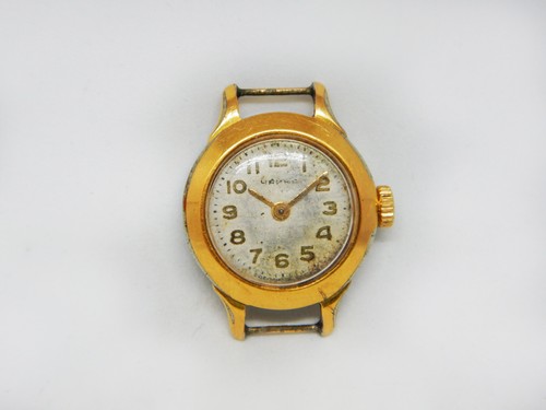 Vintage Wrist Watch Chaika Mechanical Manual Goldplated Women Soviet USSR - 第 1/12 張圖片