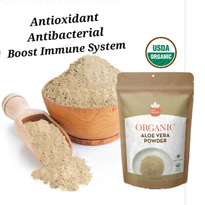 Aloe Vera Extract Powder, 100% USDA Organic, 4oz, Gluten Free, Non-GMO,  Gift | eBay