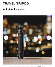 New Peak Design Travel Tripod Carbon Fiber Camera Tripod Ball Head Quick Release