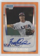 2011 Bowman Draft Orange Refractor 9/25 Zack Collins Zach #AA-ZC Auto 04xe