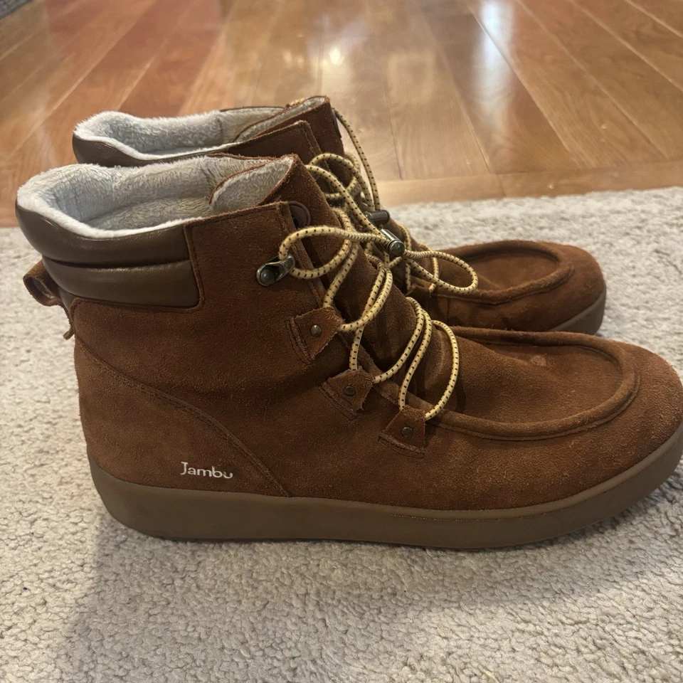 Zapatillas altas Jambu para mujer talla 11 con cordones forradas de piel en excelente estado Foto 4 de 4