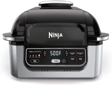Ninja | Indoor Grill | AG301 | 5-in-1 Grill, Air Fry, Roast, Bake, and Dehydrate
