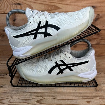 Asics Tennisschuhe Damen Größe UK 4,5 Gel Resolution 8 weiß Court Turnschuhe