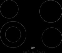 Beko HIC64402T 60cm 4 Burners Ceramic Vitroceramic Hob Touch Control Black NEW
