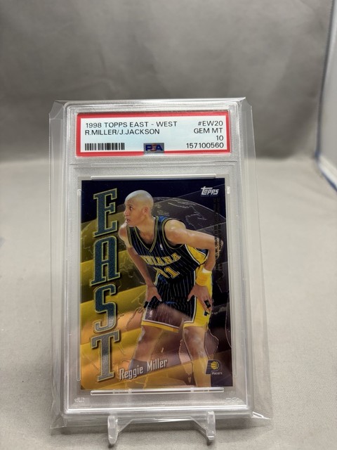 1998-99 Topps East / West Reggie Miller and Jim Jackson PSA 10 Gem Mint