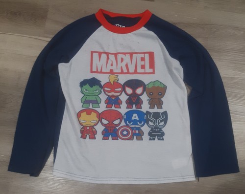 Marvel Pajamas Set Youth Size L 12/14 Marvel Avengers Pants & Long Sleeve Top - Picture 2 of 5