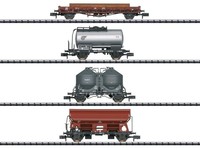 Minitrix 18722 - GüTerwagen Set Db Ep.Iii 4-Teilig - Spur N - Neu
