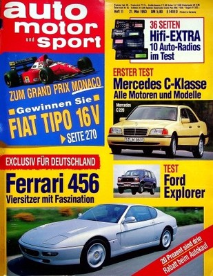 4) Auto Motor Sport AMS 11/1993 - Ford Scorpio 2.9i GLX - Lancia Thema V6 LS S.
