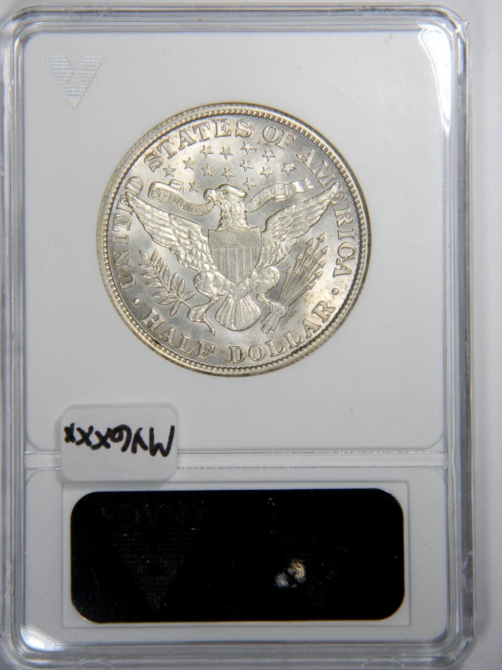 1909 BARBER HALF DOLLAR ~ ANACS MS61 ~ **UNDERGRADED GEM?!** - Image 4 of 4