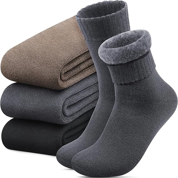 Extra Thick Warm Fleece Lined Thermal Socks Winter Thick Sno