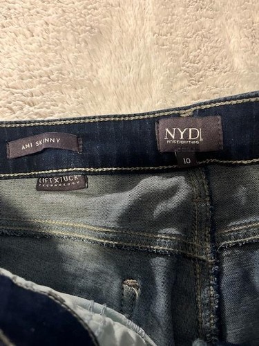 NYDJ Ami Skinny Jeans Womens 10 Blue Medium Wash Stretch Lift Tuck Slim Denim - Picture 4 of 9