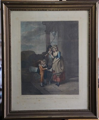 after Wheatley. Cries Of London, plate 8: Duke Cherries Stipple engraving 1795