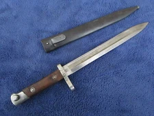 ORIGINAL VINTAGE M1895 HUNGARIAN MANNLICHER BAYONET AND SCABBARD MAKER FGGY