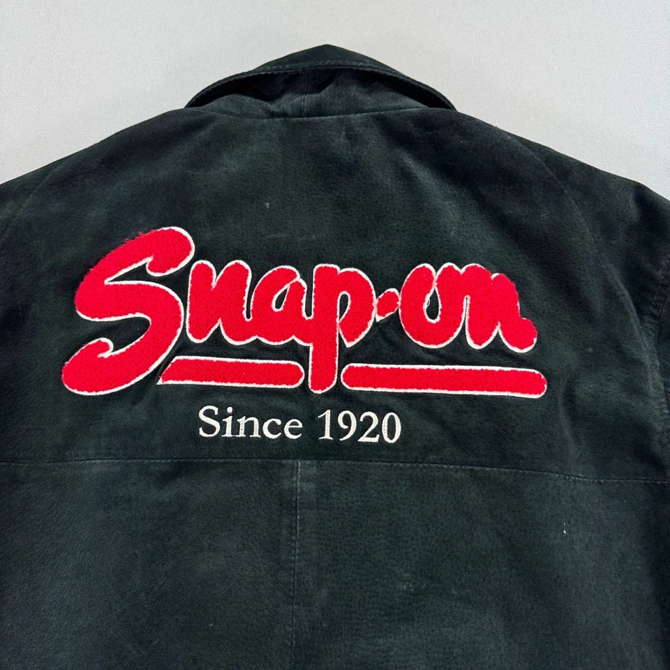 Snap On Tools Racing Jacket Black Suede Limited Edition Men's Medium - Изображение 4 из 4