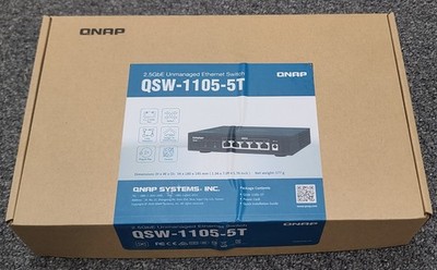 QNAP QSW-1105-5T 5-Port 2.5GbE Unmanaged Network Ethernet Switch BRAND NEW