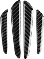 Vobor TüRkantenschutz Bumper Protector,Car Bumper Protector 4 Pcs,Kohlefaser