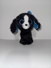 Ty Beanie Boos TRACEY the Dog w/ Glitter Eyes 9" Beanbag Plush Stuffed Toy 