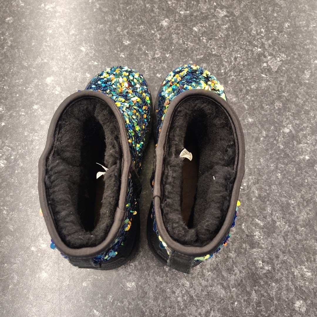 UGG Classic Mini Stellar Sequin Boot Black Size 8… - image 5