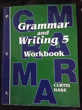 Grammar and Writing 5 Workbook - Paperback, by Curtis Hake - Good o