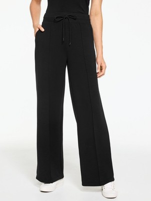 AirKnit Stretch Wide Leg Pants at Talbots, NWT $119, color BLACK, all size.